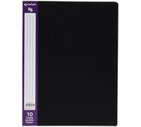 Grafoplas - Cartella da 10 buste, A4, copertina PP A4 nero