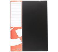 Grafoplas - Cartella di 20 buste, formato protocollo, Tapas PP Folio nero