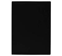 Grafoplás - Cartella F con clip laterale, colore: nero