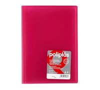 Grafoplas - Cartella, formato protocollo, Copertina in PP, plastica sintetica, trasparente 40 Rosa