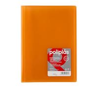 Grafoplas - Cartella, formato protocollo, Copertina in PP, plastica sintetica, trasparente 50 arancione