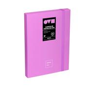 Grafoplas | Cartella Raccoglitore di Progetto | Dorso 3 cm | Formato Folio | Coperchio Rigido | PolyFoam | Resistente e Ultraleggero | Colore Lavanda | Collezione Unequal Minimal | Ideale per