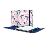 Grafoplás | Cartelle ad anelli A4 con ricambio e patta | Carpeplus Sunset Bits&Bobs | Include separatori | elastico chiusura | dorso curvo ergonomico | carta cudricula 5 x 5 90 g | certificato FSC