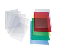 Grafoplas Confezione da 50 pezzi DOSSIER UNGHIE A4 in PVC con dorso piegato in vetro