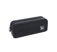 Grafoplás | Custodia in silicone nero | 20 x 7,5 x 7,5 cm | Morbido al tatto | Flessibile | Resistente all'acqua | Bits&Bobs Pop Up Design | Colori vivaci, Nero, 20x7,5x7,5cm, Scuola