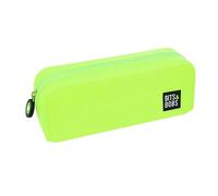 Grafoplás | Custodia in silicone verde fluoro | 20 x 7,5 x 7,5 cm | Morbido al tatto | Flessibile | Resistente all'acqua | Bit & Bobs Pop Up Design | Colori fluoro, verde fluo, 20x7,5x7,5cm, Scuola