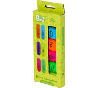Grafoplas - Mini Evidenziatori Fluorescenti Bits&Bobs Little Eyes, Punta smussata 1-5 mm, 6 Colori -Giallo, Verde, Fucsia, Arancione, Blu, Viola- Perfetto materiale scolastico e cancelleria da