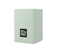 Grafoplás, portapenne verde glitter, silicone, 9,5 x 6,5 x 6,5 x 6,5 cm, perfetto per scrivania, Bits&Bobs Pop Up Design, colori glitter