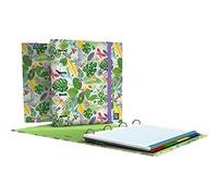 Grafoplás | Raccoglitore 4 anelli con ricambio | A4 | Include 100 fogli a quadretti 5 x 5 | separatori | busta trasparente | Bits&Bobs Pop Up Design | Bugs | Carpebook | FSC