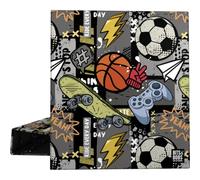 Grafoplas - Raccoglitore ad anelli A4, 4 anelli misti, 40 mm, Bits&Bobs Free Sport, FSC