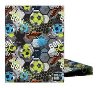 Grafoplás | Raccoglitore ad anelli A5 | 4 anelli rotondi 20 mm | Plastificato lucido | Design Bits&Bobs Pop Up Design, Goal | Perfetto per documenti in camera | Certificato FSC