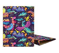 Grafoplás | Raccoglitore ad anelli A5 | 4 anelli rotondi 20 mm | Plastificato opaco con UVI | Design Bits&Bobs Pop Up Design, Dragons | Certificato FSC