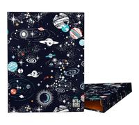 Grafoplas - Raccoglitore ad anelli A5, design Cosmos Bits&Bobs, 4 anelli rotondi da 20 mm, plastificato lucido, perfetto per documenti quarto e dina5, certificato FSC