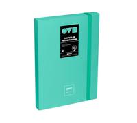 Grafoplas | Raccoglitore per progetti | Dorso 3 cm | Formato foglio | Coperchio rigido | PolyFoam | Resistente e Ultraleggero | Colore Mint | Collezione Unequal Minimal | Perfetto per documenti