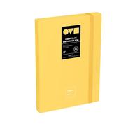 Grafoplas | Raccoglitore per progetti | Dorso 3 cm | Formato foglio | Coperchio rigido | PolyFoam | Resistente e Ultraleggero | Colore giallo | Collezione Unequal Minimal | Ideale Documenti scolastici