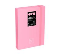 Grafoplas | Raccoglitore per progetti | dorso 5 cm | formato foglio | copertina rigida | Polyfoam | resistente e ultra leggero | colore rosa | collezione Unequal Minimal | perfetta per documenti