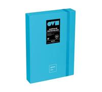 Grafoplas | Raccoglitore per progetti | dorso 5 cm | formato foglio | copertina rigida | Polyfoam | resistente e ultra leggero | colore blu pastello | collezione Unequal Minimal | ideale documenti