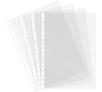 Grafoplás | Sacchetto di 10 buste trasparenti | Formato foglio | Polipropilene Galga Extra | Plastica liscia cristallo | Dorso rinforzato | 16 trapani | Perfetto come protezione per forniture da