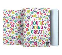 Grafoplás | Taccuino con copertina in plastica | 80 fogli a quadretti 4 x 4 90 g | Dimensioni a libro | Spirale | Collezione Design Bits&Bobs Pop Up Design Great | Certificato FSC