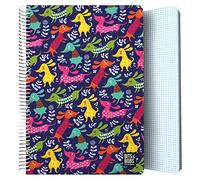 Grafoplás | Taccuino con copertina in plastica | 80 fogli a quadretti 4 x 4 90 g | Dimensioni Folio | Spirale | Collezione Design Bits&Bobs Pop Up Design Dogs Party | Certificato FSC