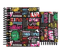 Grafoplás | Taccuino copertina rigida A7 | 100 fogli quadrati 5 x 5 | 70 g | Bordi 4 Colori | Collezione Design Bits&Bobs Pop Up Design Nice Day | Certificato FSC