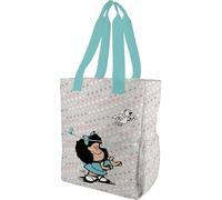 Grafoplás Tote Bag Mafalda Totebag Donna (confezione da 1), grigio, 37,5x31x14cm, Scuola