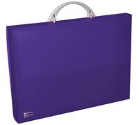 Grafoplas - Valigetta scolastica in polipropilene, viola, modello ColorGraf, 34,5 x 24,5 x 4 cm, perfetta per lezioni extracurriculari