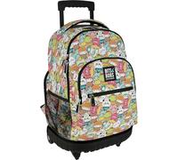 Grafoplas - Zaino per la scuola con ruote, carrello integrato, 29 litri, 52 x 37 x 25 cm, modello Roller, collezione Kawaii Bits & Bobs, perfetto materiale scolastico per bambini e elementari