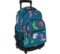 Grafoplás - Zaino scuola con ruote, carrello integrato, 52 x 37 x 25 cm, 29 litri, ruote doppie, modello Roller, collezione Alligator di Elena Corredoira, perfetto materiale scolastico per bambini e