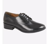 Grafters Memphis Scarpe Oxford Brogue In Pelle Smart Donna Nero Con Lacci