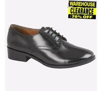 Grafters Memphis Scarpe Oxford Brogue In Pelle Smart Donna Nero Con Lacci