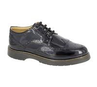 Grafters Scarpe Brogue Gibson Uomo Eleganti Smart Casual Classiche Nere In Pelle