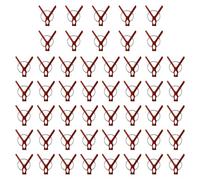 Grafting Clips For Tomatoes - Pack Of 50 Plant Fixing Clamps, Flat Mouth Hook Design, Secure Vegetable Connector Tool, Durable Gardening Accessory | Soluzione di supporto ideale Stelo di anguria e pom