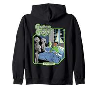 Graham and the Greys Alien UFO Retro Funny Adult Humor Felpa con Cappuccio