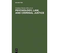 Graham Davies Psychology, Law, and Criminal Justice (Copertina rigida)