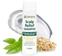Grahams Natural Scalp Relief Shampoo - Per Cuoio Capelluto Secco, Squamoso e Pruriginoso, Soggetto a Eczema e Psoriasi - Con Avena Colloidale - Antiforfora, Senza Catrame e Senza Steroidi, 250 ml