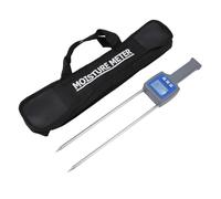 Grain Dampness Meter | 6% to 30% LCD Digital Humidity Tester for Wheat/Corn/Rice | Portable Handheld Water Content Analyzer with Auto - Off & Backlight