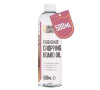 GRAIN GUARD Olio per taglieri | 500ml | Olio minerale per uso alimentare | Ideale per taglieri e superfici di lavoro in legno | Acciaio inossidabile e superfici in pietra | Inodore e insapore