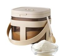 Grain Storage Container - Milk Powder Dispenser | Portable Storage Tank Formula Holder | 800ml Airtight Grain Storage Sealed Box, Sigillato Formula Holder Large Capacity Kitchen Organizer For Farina