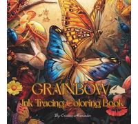 Grainbow Ink Tracing Coloring Book - 42 Pages of Vibrant Gradient Butterflies, Bugs & Dragonflies | Reverse Coloring for Mindful Art: Untraditional ... of Insects for Relaxation & Creative Flow