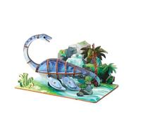 Graine Creative 3D Puzzle Giocattolo Plesiosaurus Multicolore Cartone