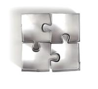 Graine Créative 4 Mini tagliabiscotti in Acciaio Inox - Puzzle