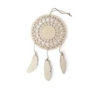 Graine Créative Acchiappa Sogni in Legno da Personalizzare - Piume 12,5 x 23,5 cm