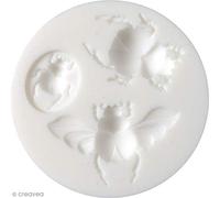 Graine Créative Mini stampo in silicone per pasta Fimo - Scarabeo