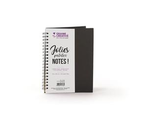 Graine Créative Quaderno a Spirale Nero - Carta Kraft - 18 x 13 cm