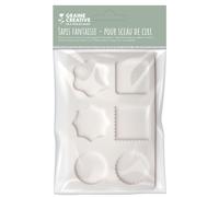 GRAINE CREATIVE Set di 6 stampi in cera per sigillo, multicolore