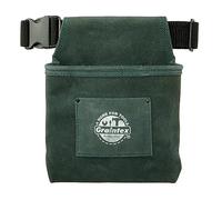 Graintex SS2512:: Una Tasca Nail & Tool Pouch Hunter Colore Verde Pelle Scamosciata con 2 "Cintura a Fettuccia per Costruttori, Elettricisti, Idraulici, Tuttofare