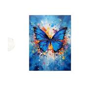 Graiting 1 Pezzo Elegante Farfalla E Floreale Arte Su Tela Decorazione Murale Astratta Decorazioni Estetiche Della Stanza Regalo for Le Vacanze