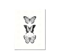 Graiting 1 Pezzo Elegante Farfalla E Floreale Arte Su Tela Decorazione Murale Astratta Decorazioni Estetiche Della Stanza Regalo for Le Vacanze