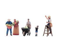 Gralara 1/64 Miniature Figures Mini Models The Farm Family Collectibles Tiny DIY Projects Layout Prop Miniature People Figurines